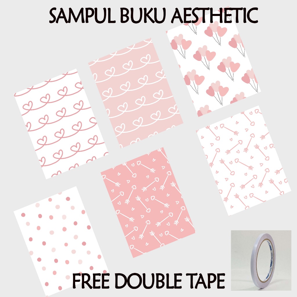 

(ISI 5 lEMBAR) Sampul Buku Aesthetic - Sampul Buku Tulis - Sampul Buku Sekolah - Sampul Buku Pelajaran - AB