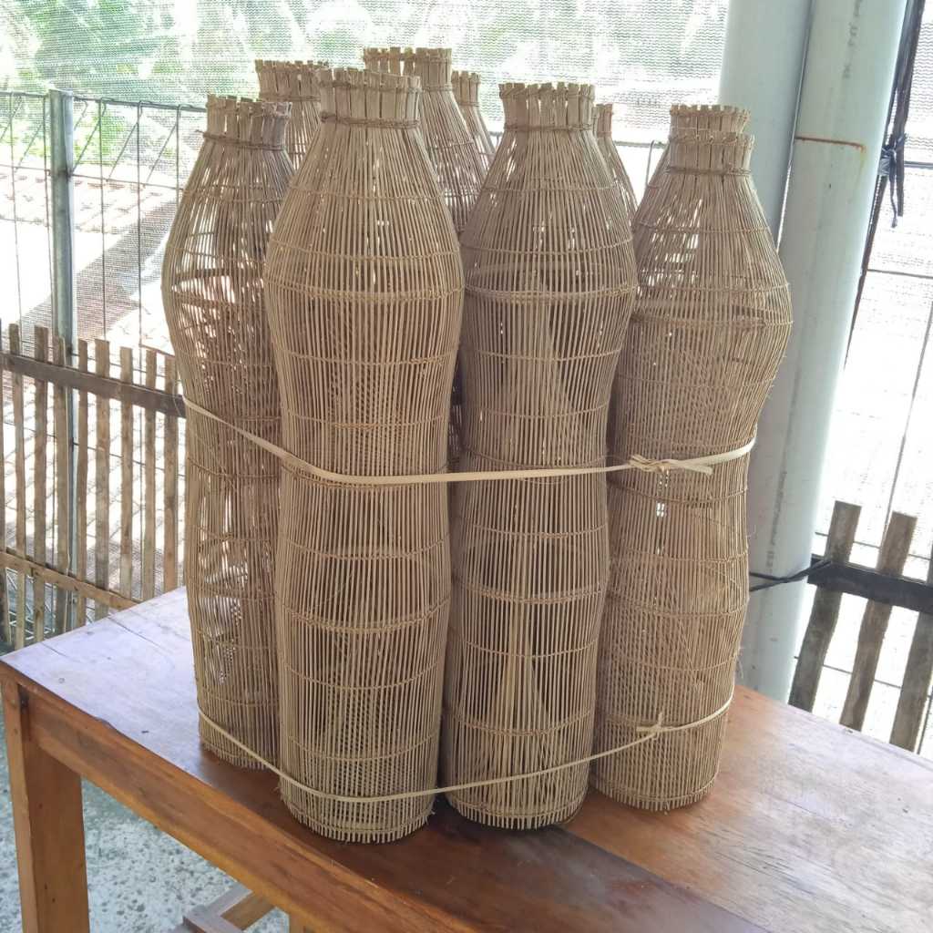 perangkap ikan sederhana dari bambu