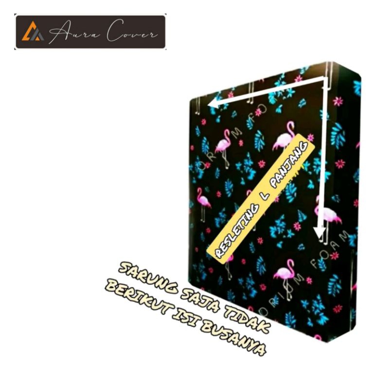 Sarung kasur busa resleting no 2 size 160x200 tebal 20,25,30cm