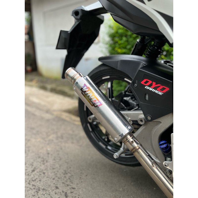 Knalpot Salemba Ceklis Ngaceng Original Vinci Exhaust Pnp Untuk Motor vario 125/150 arm old/new, kna