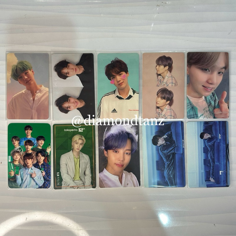 BTS SUGA JIMIN Photocard pc official  era Answer persona lights love your self BE mots7 tokopedia