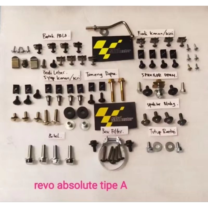 baut full body revo absolute/baut lengkap body revo absolute baut full body revo absolute/baut lengk