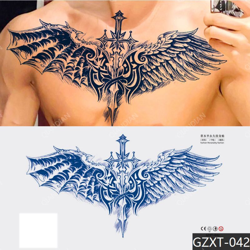 tato temporer fruit ink semi permanent full dada peremium