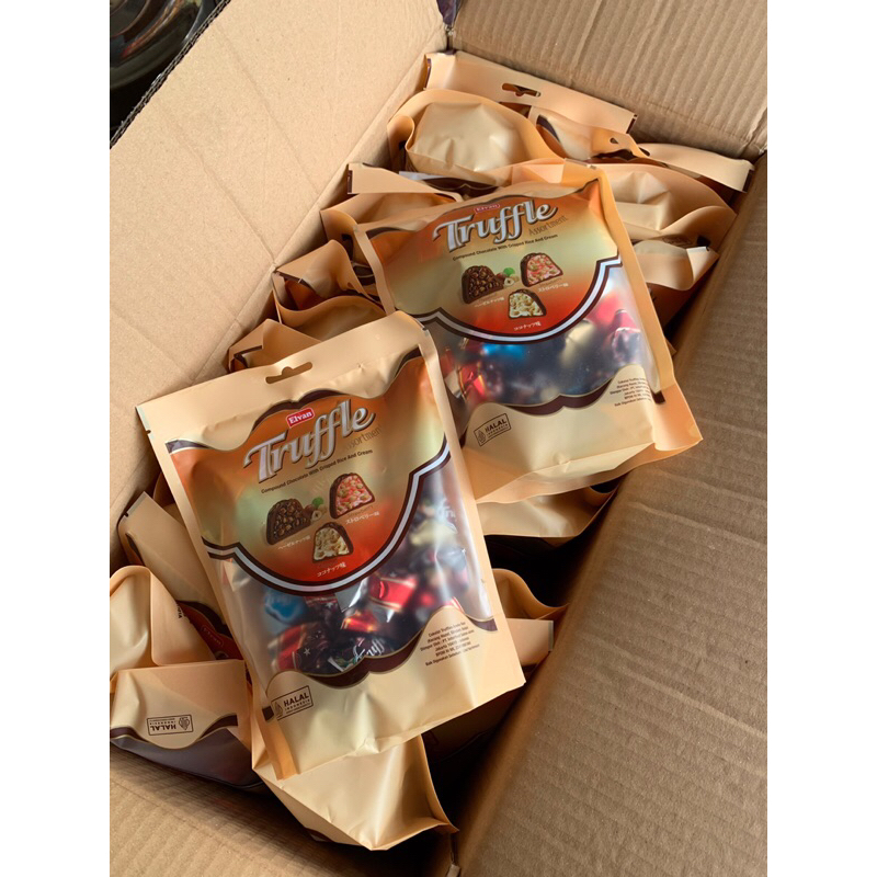 

Elvan Coklat Turki Truffle 150gr Pouch Halal