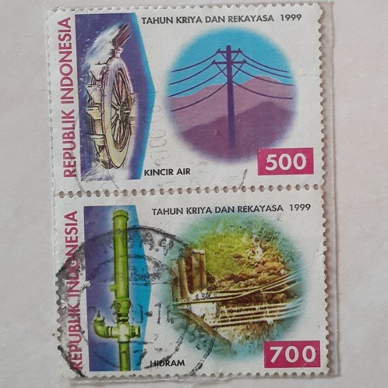 

(ID8) Perangko Indonesia Tahun Kriya dan Rekayasa Tahun 1999 set lengkap 2pcs