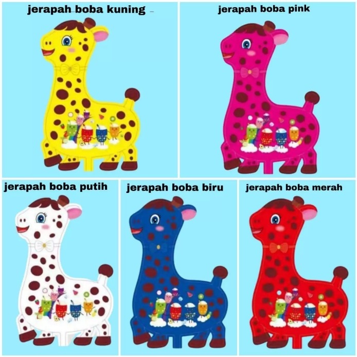 

1pack / 50biji Anak Jerapah (BALON GAS/FOIL/TERBANG/KARAKTER )