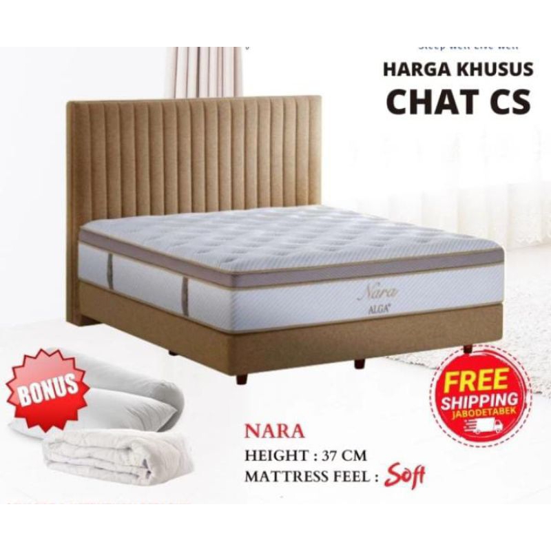 SPRING BED NARA TERBARU KASUR SPRING BED MINIMALIS SPRING BED ALGA ORI