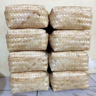 

Besekraf - Besek Bambu 25x25, 22x22, 20x20, 18x18, 15x15 Sepasang (wadah dan tutup) kualitas premium PWR