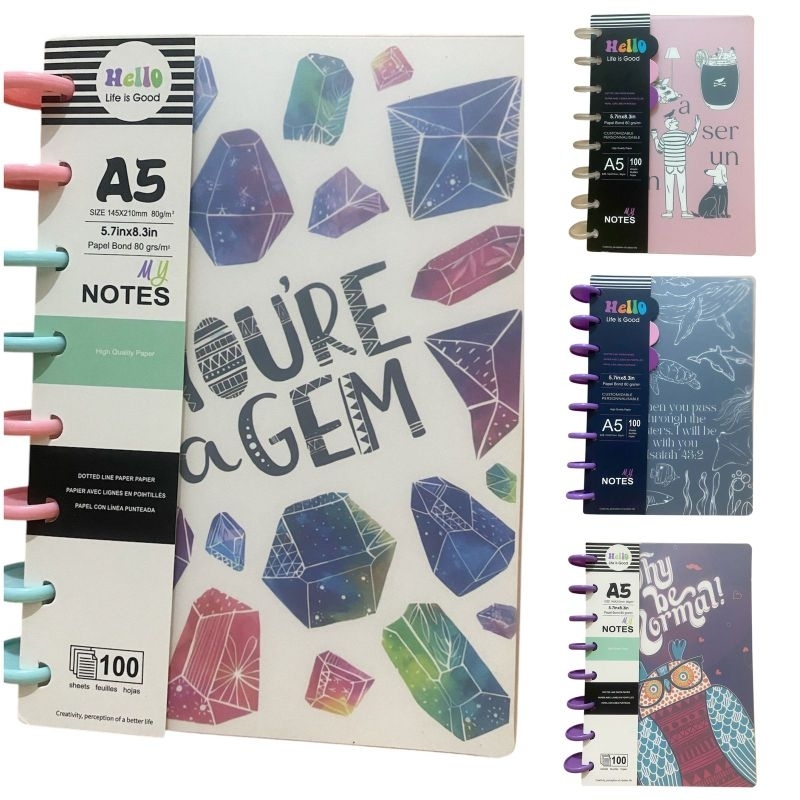 

Notes Hello Life is Good size A5 Kertas Tebal 100sheet