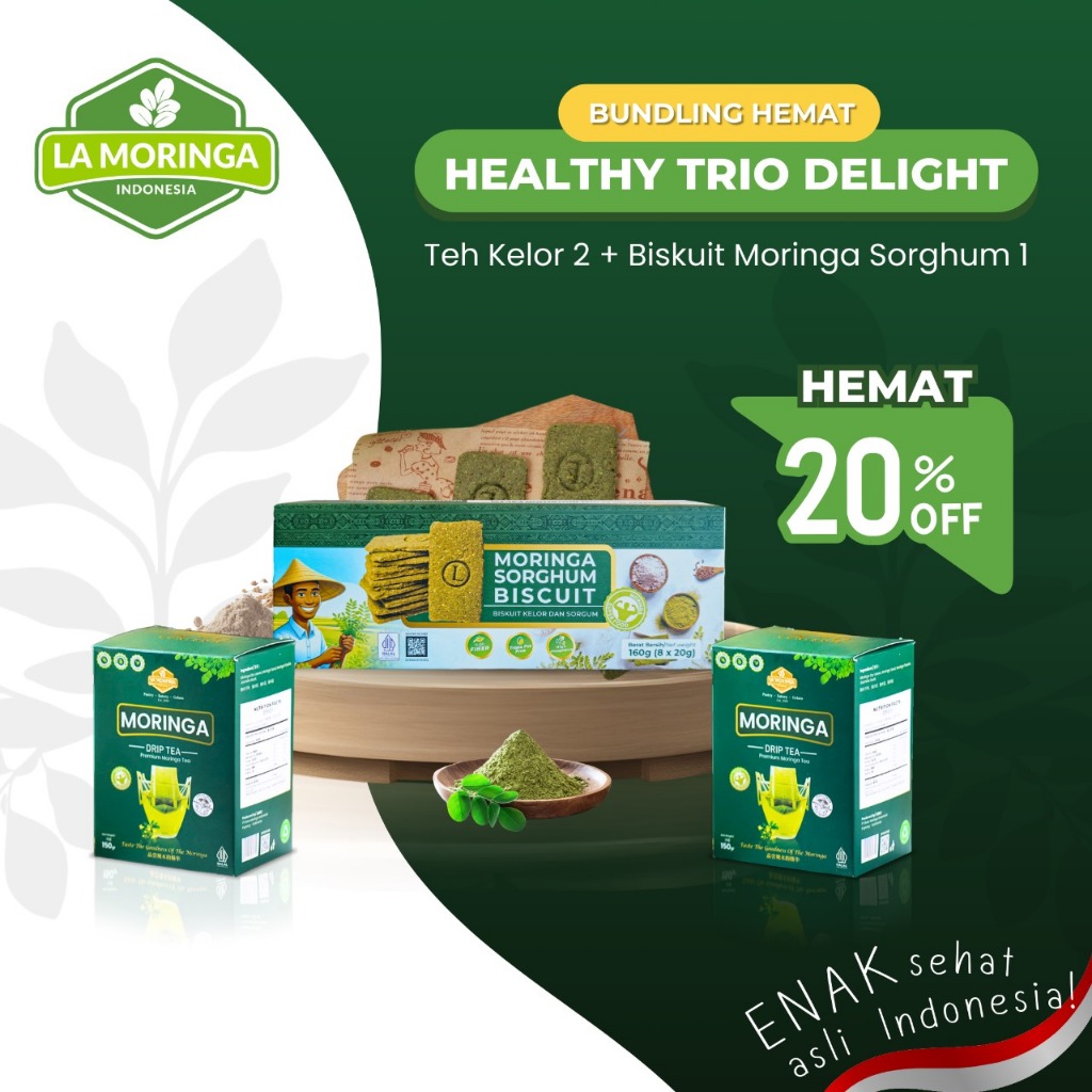 

LA MORINGA-Paket Bundling Healthy Trio Delight