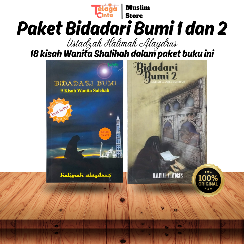 IK6 [ GINAL ] Paket Buku Bidadari Bumi 1 & Bidadari bumi 2 - Ustadzah Halimah Alaydrus / Kata Kita /