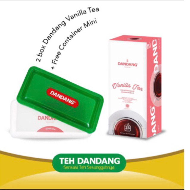 

Dandang Vanillah 2 box vanilla + free 1 contener mini teh celup kantong