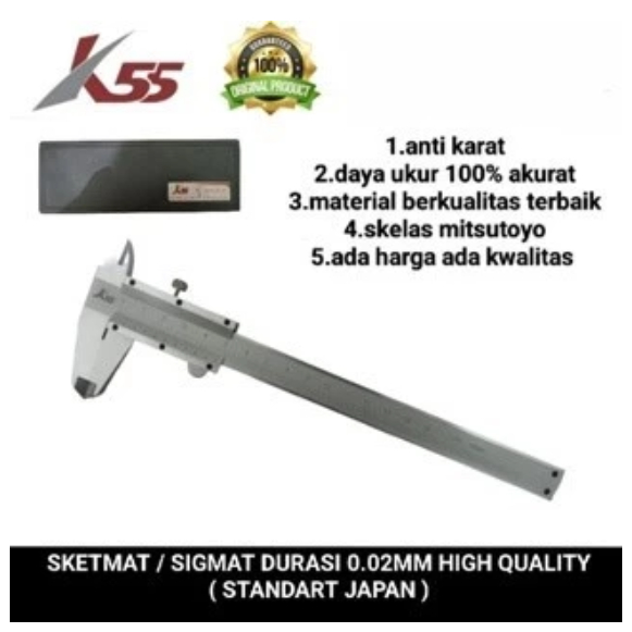 

K55 sketmat / SIGMAT durasi 0.02mm high quality setara kelas mitsutoyo ( jaminan asli original)
