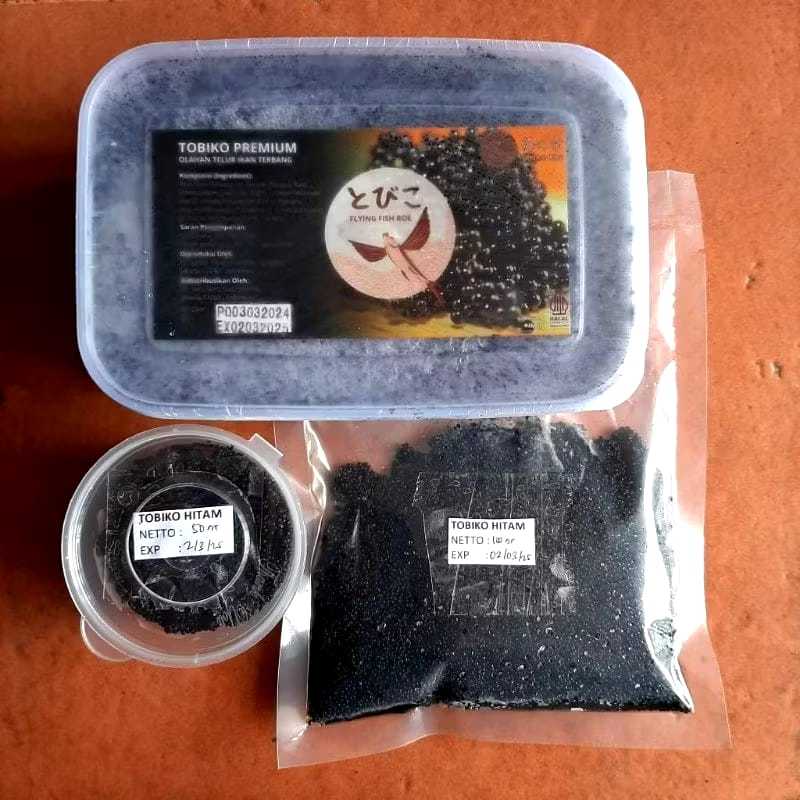 

Tobiko Hitam Premium 45/95 gram