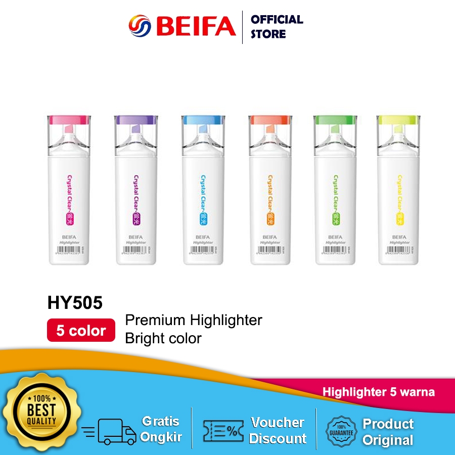 

Beifa Highlighter Warna Cerah – Penanda Teks Tahan Lama HF505