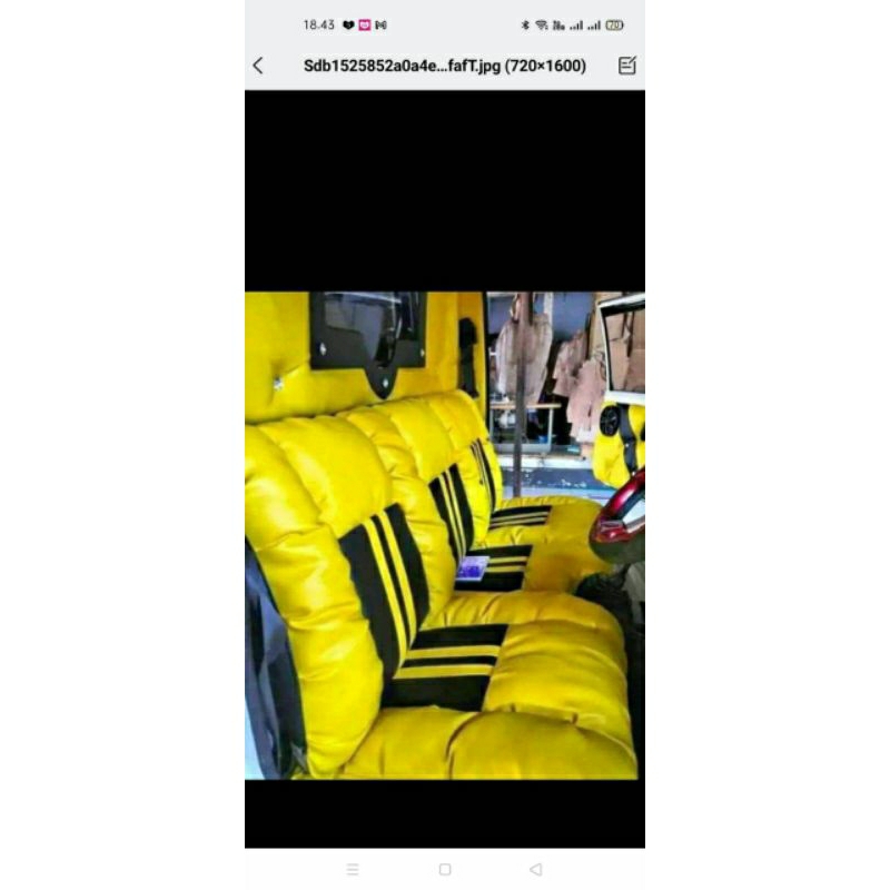 cover jok /sarung jok model sofa utuk mobil pick up