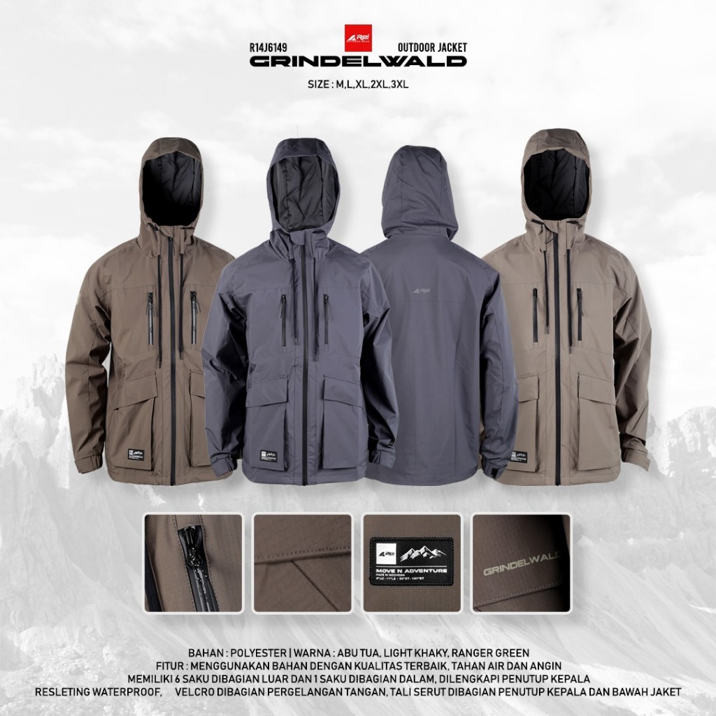 Jaket Pria Arei Grindelwald Arei Outdoorgear