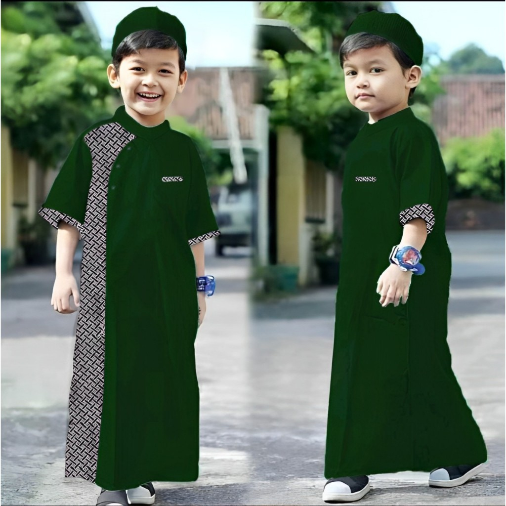Jubah Anak Laki Laki Baju Gamis Anak Laki Laki 1 - 12 Tahun 2024