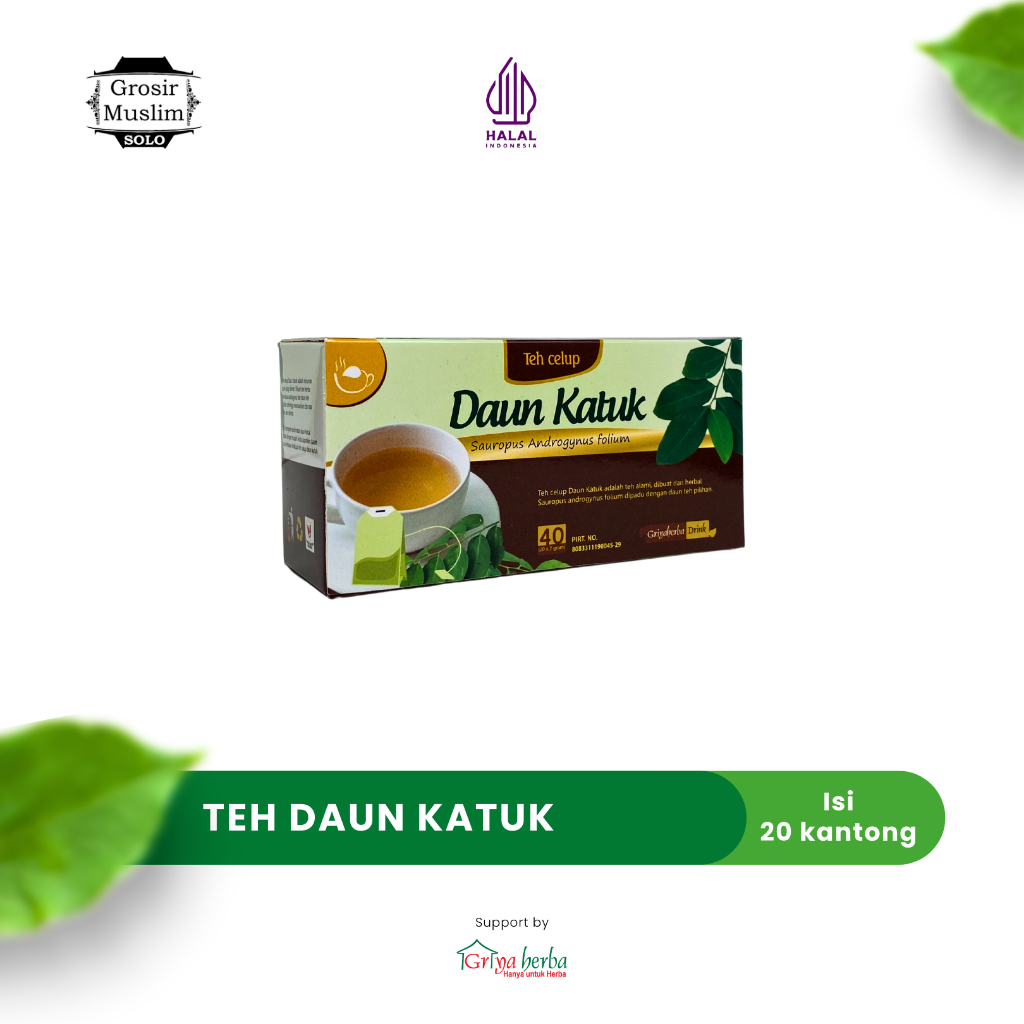 

Teh Celup Herbal Daun Katuk Isi 20 Kantong Original Griya Herba Halal