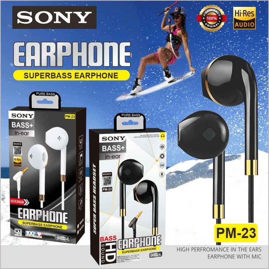Headset Handsfree Earphone HF SON1 PM-23 ORIGINAL FULL BASS+ SUPER MegaBIGBASS