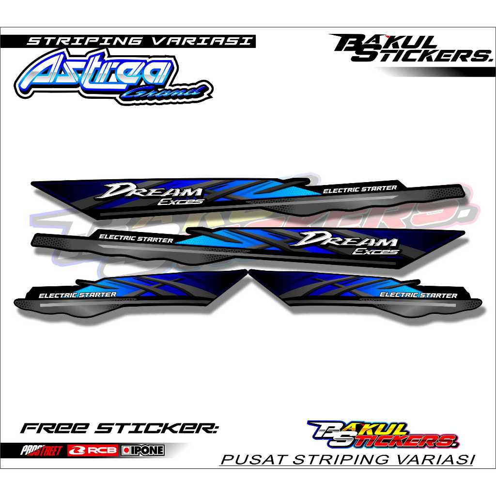 STRIPING VARIASI HONDA ASTREA GRAND / STICKER LIST VARIASI MOTOR ASTREA GRAND