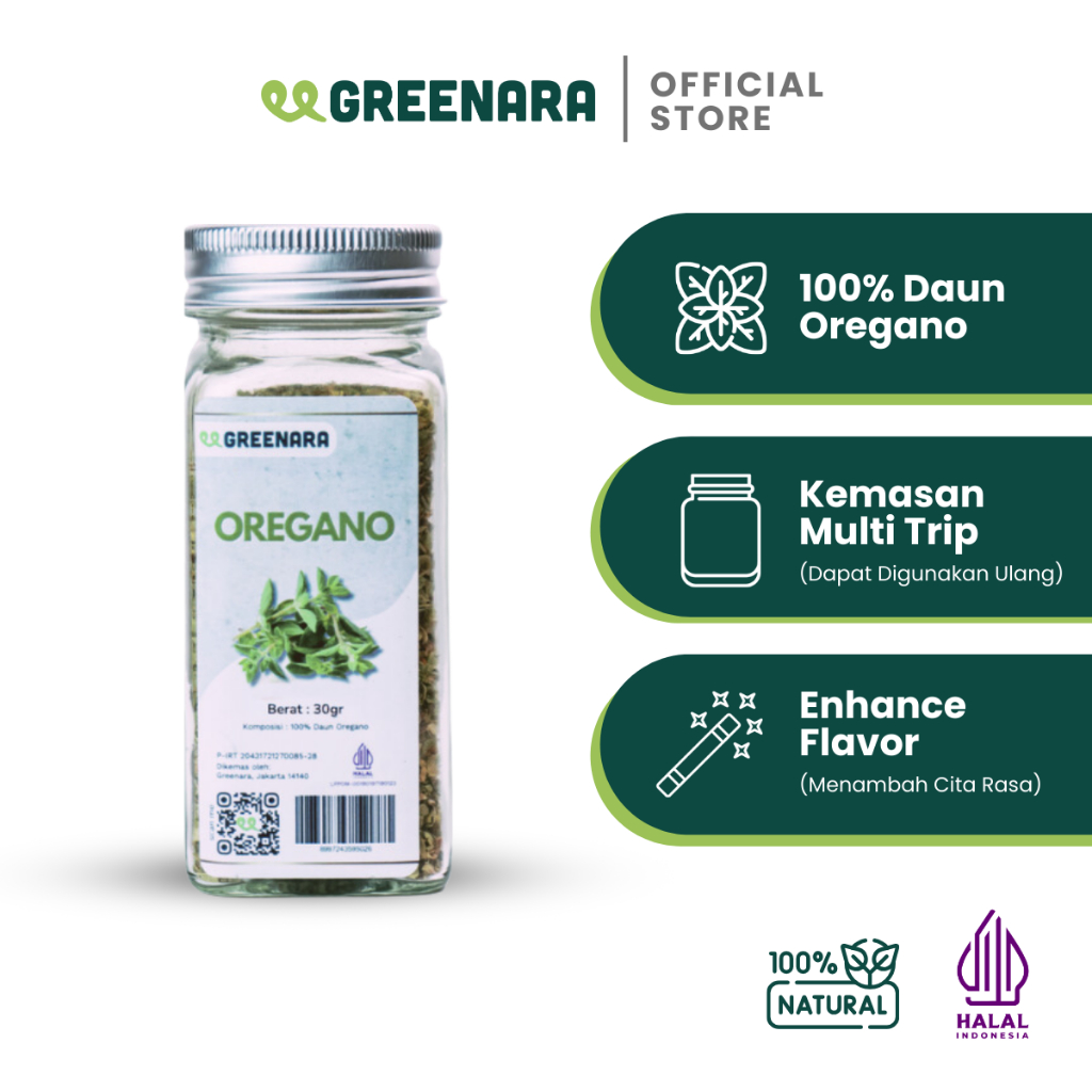 

Greenara - Oregano Kering 30gr / Dried Oregano