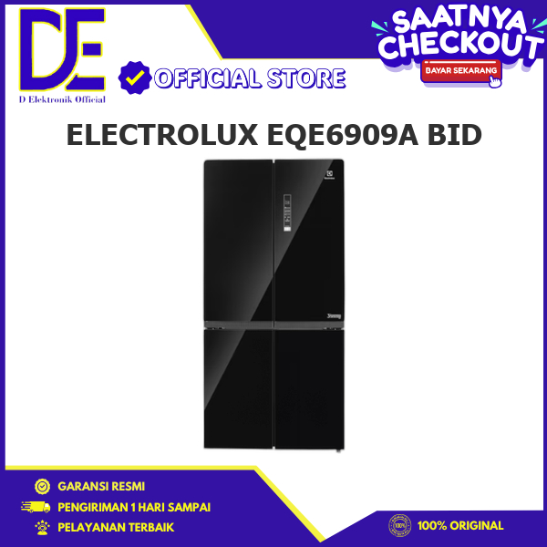 ELECTROLUX EQE6909A BID KULKAS 4 PINTU SIDE BY SIDE 648L INVERTER TECHNOLOGHY//EQE6909ABID/EQE6909A/