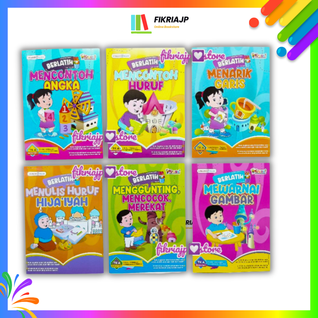 Buku TK KREASI (Kreatif Berprestasi) Untuk TK A - TK B Semester 1 dan Semester 2 (Paket 6 Buku)