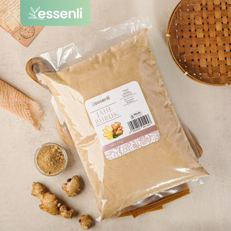 

ESSENLI Jahe Bubuk Murni tanpa campuran 1kg