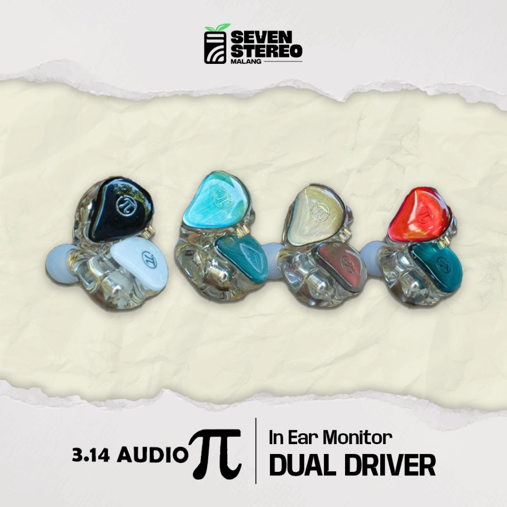 Pi Phi 3.14 Audio IEM Dual Driver In Ear Monitor Panggung