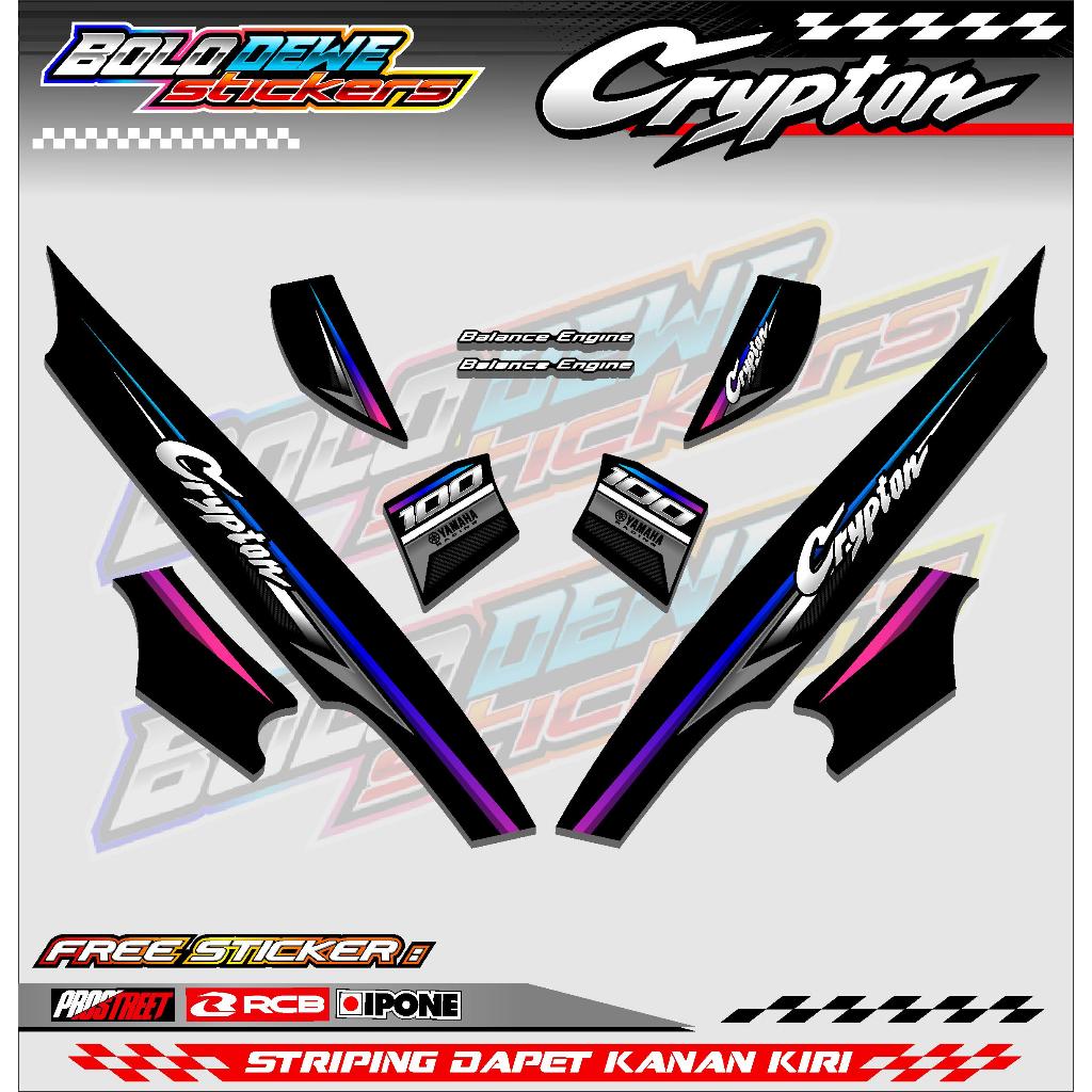 STRIPING VARIASI YAMAHA CRYPTON / STICKER LIST MOTOR CRYPTON