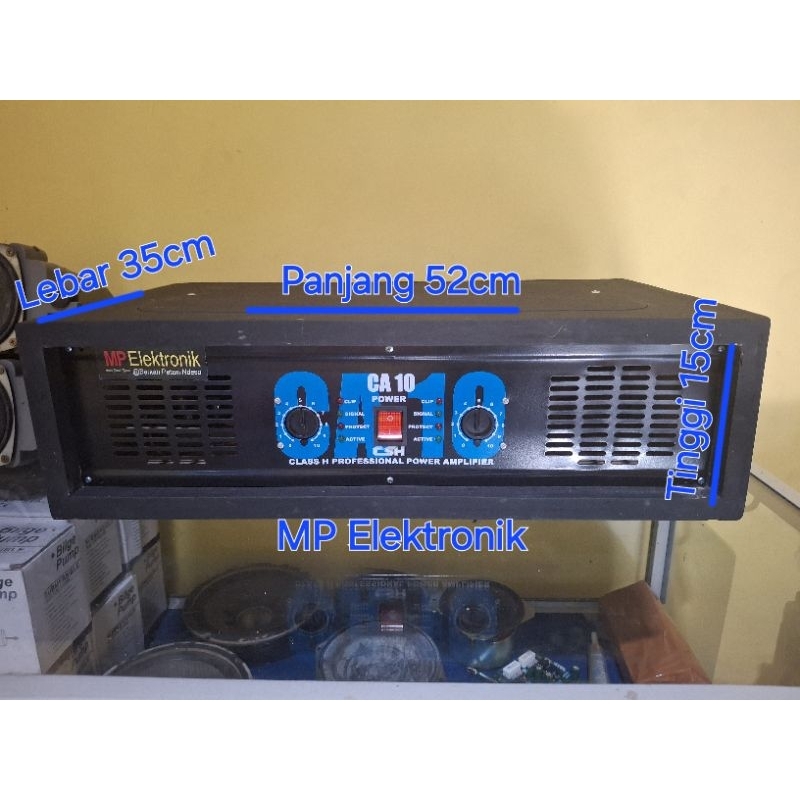 POWER AMPLIFIER CA 10 POWER AMPLIFIER 2 CHANEL RAKITAN BACA DESKRIPSI