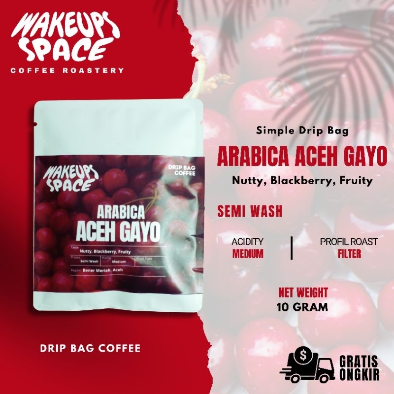 

Drip Bag Coffee Filter Arabica Aceh Gayo