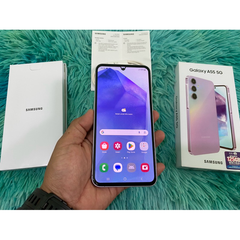 SAMSUNG A55 5G 8/256 BEKAS ORIGINAL SECOND