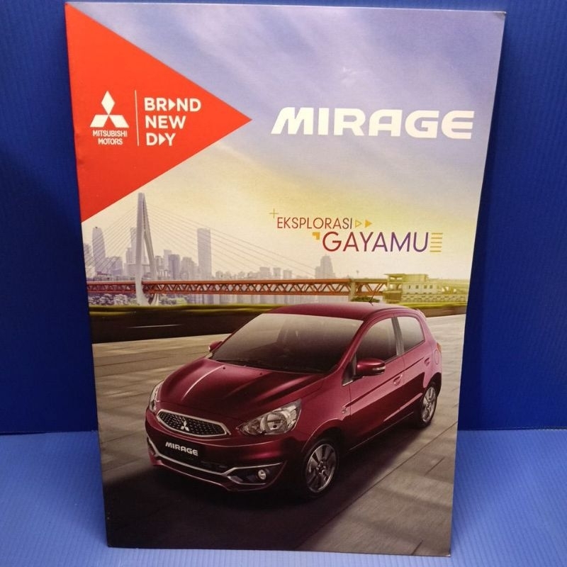 poster brosur leaflet Mitsubishi mirage