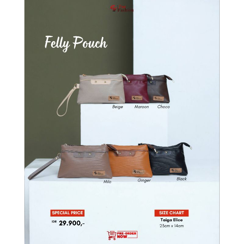 FELLY POUCH BY FEE FASHION✅ POUCH CANTIK✅ DOMPET MURAH✅