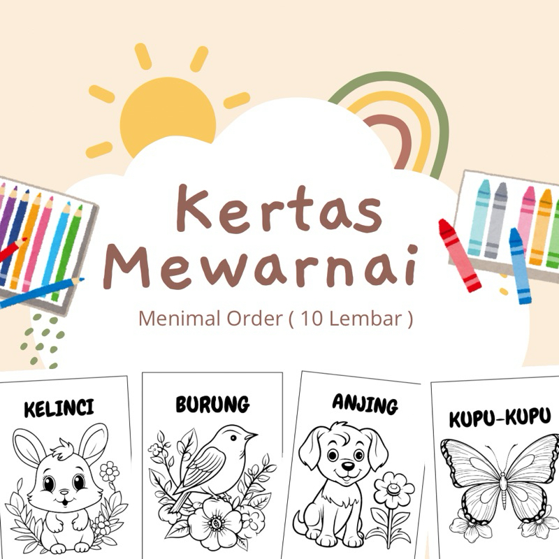 

cutewin_byshop/ Mewarnai kertas Anak
