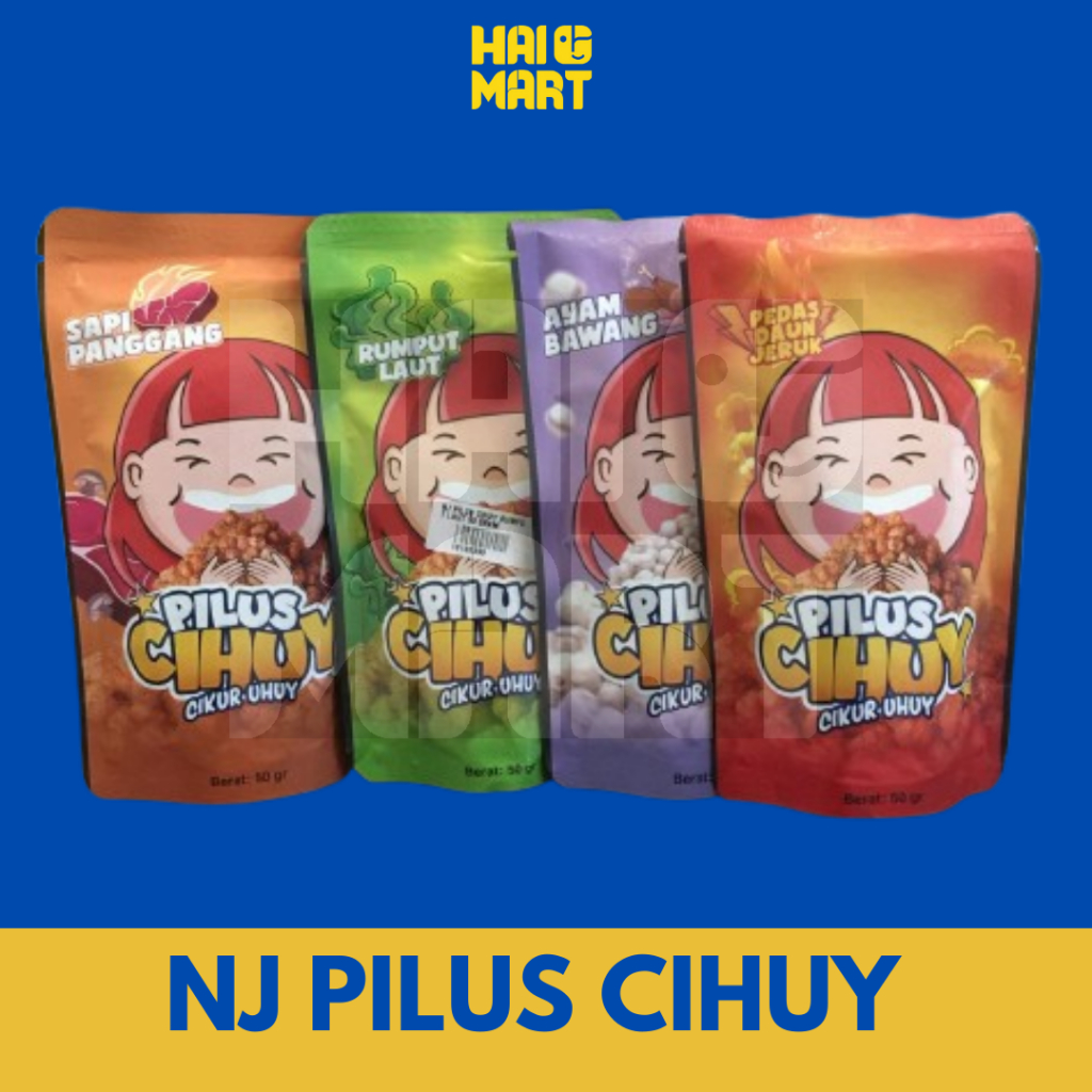 

NJ PILUS CIHUY 50 GRAM ALL VARIAN | SNACK VIRAL PILUS CIKUR UHUY ( CIHUY )