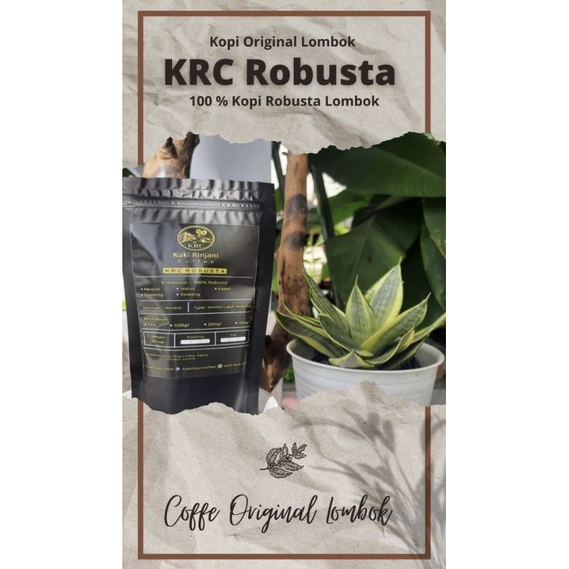 

KRC Robusta Kaki Rijnani Coffee 100% Original lombok