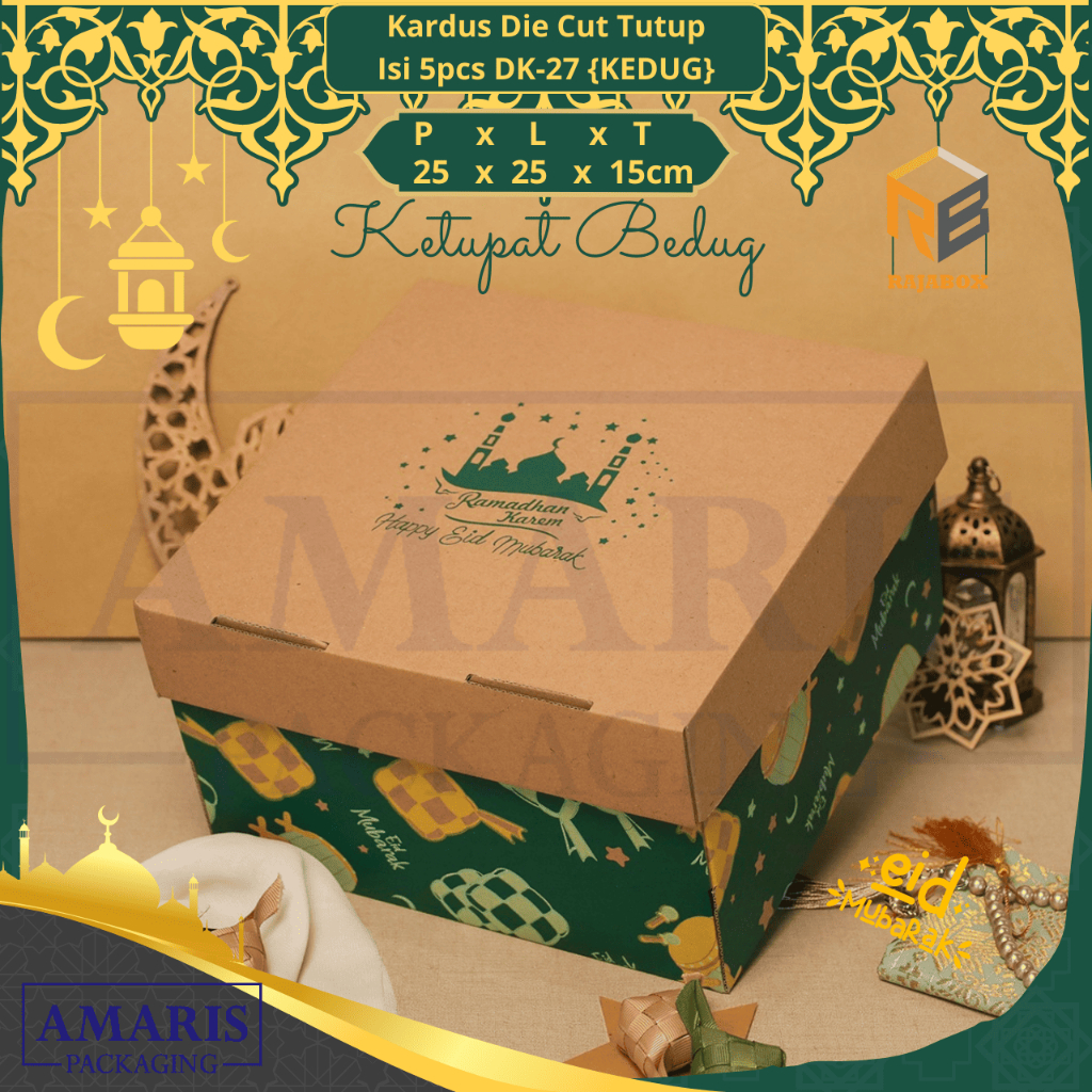 

D3v!! DK-27 Kardus Die Cut Kotak Kue Ulang Tahun Kecil Isi 5 Pcs RAJABOX,RB