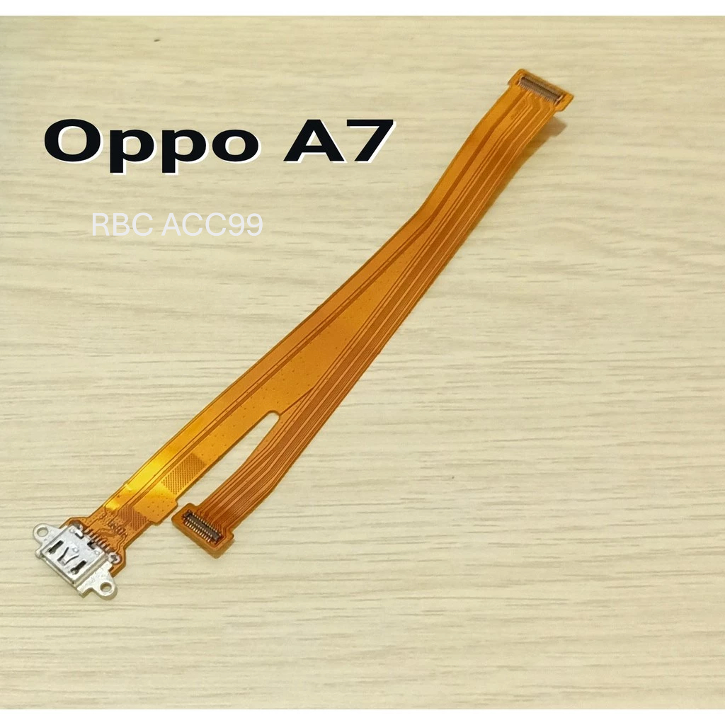 FLEXIBLE UI TO MAIN BOARD + KONEKTOR CAS - FOR OPPO A7 ORIGINAL
