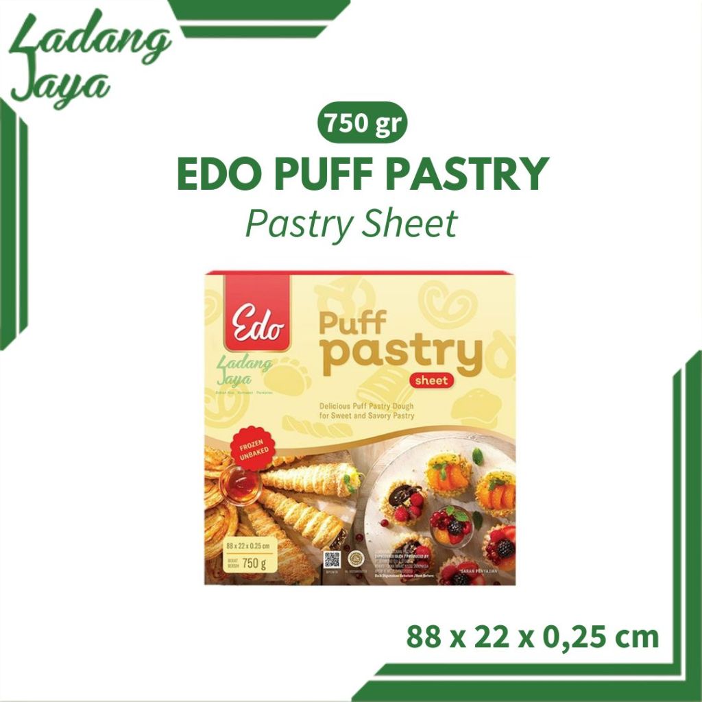 

Puff Pastry Sheet Edo 750gr