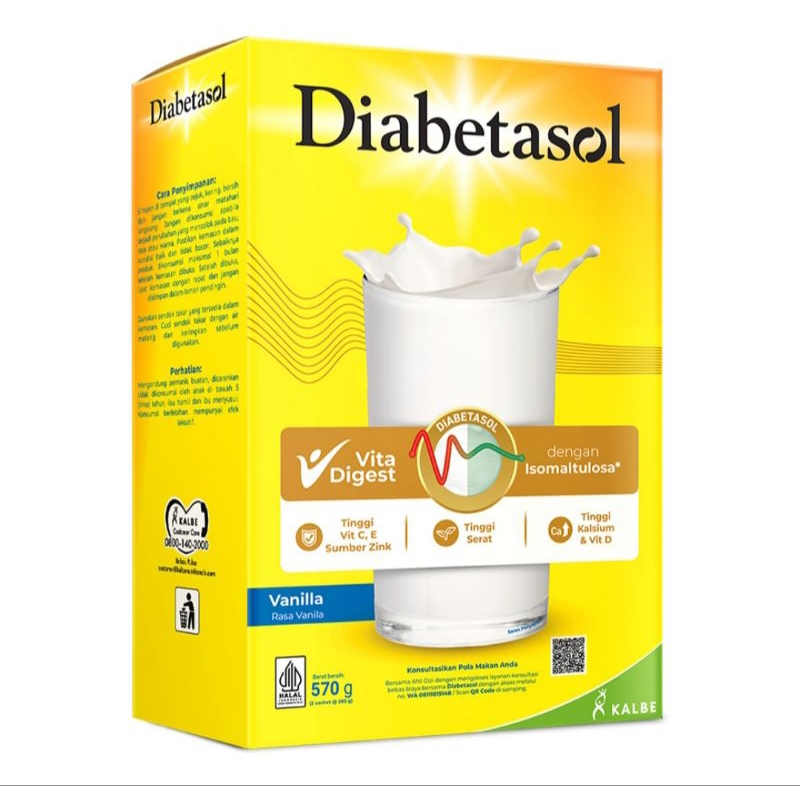 

TERMURAH!!! Diabetasol Susu Bubuk Dewasa Vanilla 570 gr, Exp Nov 25 - Mar 26