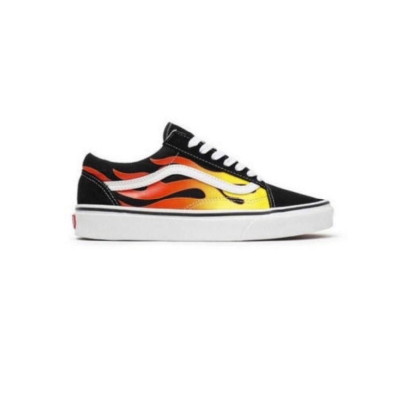 Vans Old Skool Flame Black True White Original