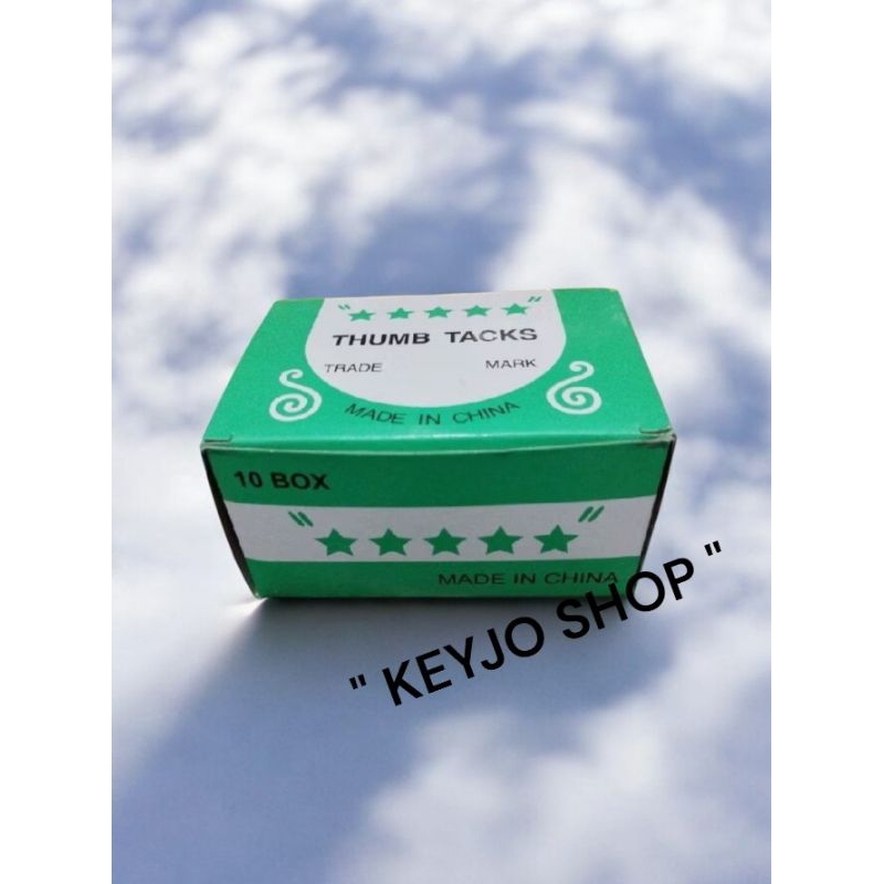 

Paku payung/pines/Thumb Tacks 1 kotak isi 10 pak