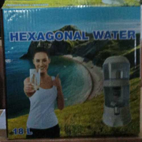 HEXAGONAL WATER BIO ENERGY MINERAL POT 18 LITER PENYARINGAN AIR SIAP MINUM