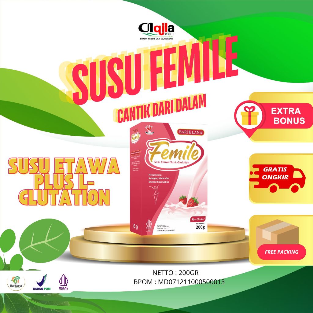 

Femile Susu Etawa Plus L - Glutathione SUSU KECANTIKAN SEHAT DARI DALAM