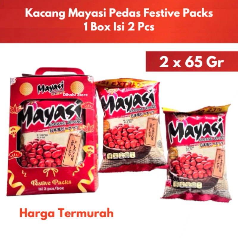 

Mayasi Festive Pack 1 Pack Isi 2 Pcs Kacang Koro Jepang Spicy