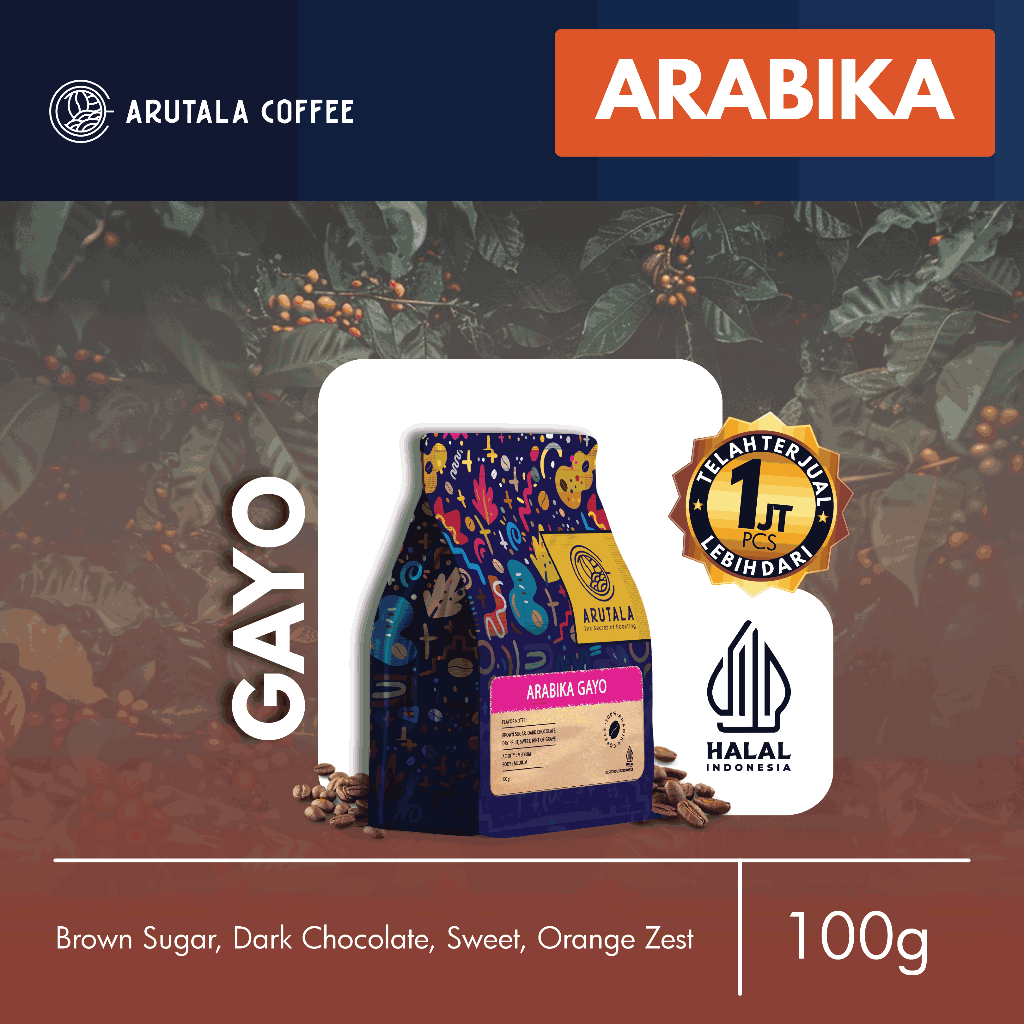 

ARUTALA Kopi Arabika Gayo Arabica Coffee 100 gram