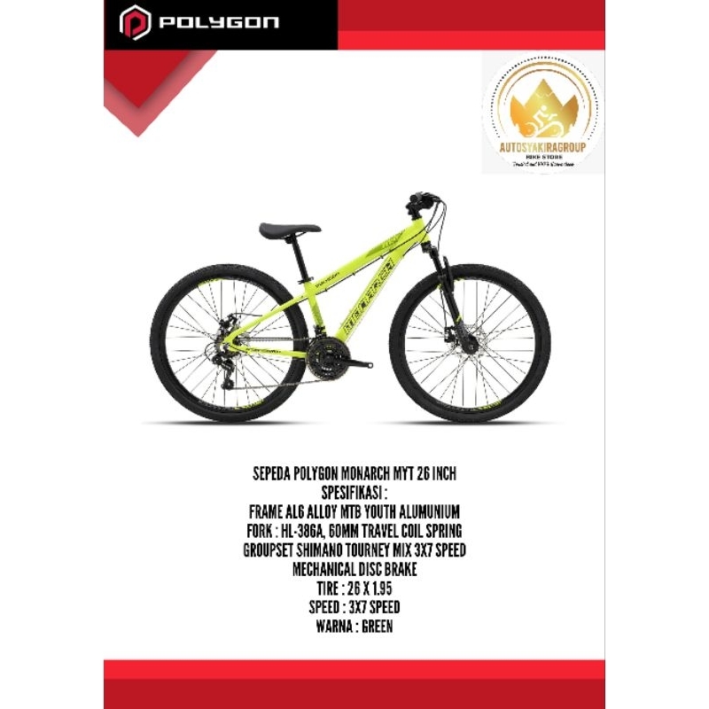 Polygon Sepeda Monarch MYT 26 inch